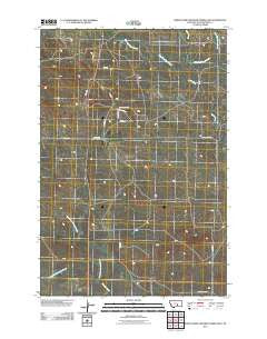 North Fork Crooked Creek East Montana Historical topographic map, 1:24000 scale, 7.5 X 7.5 Minute, Year 2011