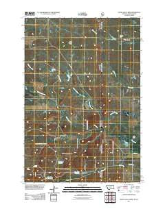 North Slick Creek Montana Historical topographic map, 1:24000 scale, 7.5 X 7.5 Minute, Year 2011