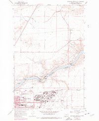 Northeast Great Falls Montana Historical topographic map, 1:24000 scale, 7.5 X 7.5 Minute, Year 1965