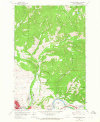 Northeast Missoula Montana Historical topographic map, 1:24000 scale, 7.5 X 7.5 Minute, Year 1964