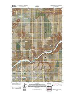 Northeast Great Falls Montana Historical topographic map, 1:24000 scale, 7.5 X 7.5 Minute, Year 2011