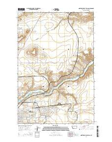 Northeast Great Falls Montana Current topographic map, 1:24000 scale, 7.5 X 7.5 Minute, Year 2014
