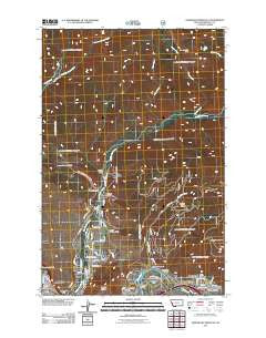 Northeast Missoula Montana Historical topographic map, 1:24000 scale, 7.5 X 7.5 Minute, Year 2011