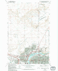 Northwest Great Falls Montana Historical topographic map, 1:24000 scale, 7.5 X 7.5 Minute, Year 1965