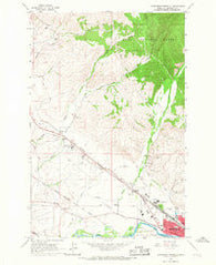 Northwest Missoula Montana Historical topographic map, 1:24000 scale, 7.5 X 7.5 Minute, Year 1964