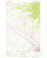 Northwest Missoula Montana Historical topographic map, 1:24000 scale, 7.5 X 7.5 Minute, Year 1964