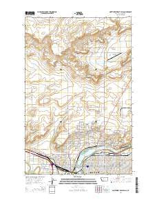 Northwest Great Falls Montana Current topographic map, 1:24000 scale, 7.5 X 7.5 Minute, Year 2014