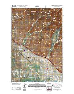 Northwest Missoula Montana Historical topographic map, 1:24000 scale, 7.5 X 7.5 Minute, Year 2011