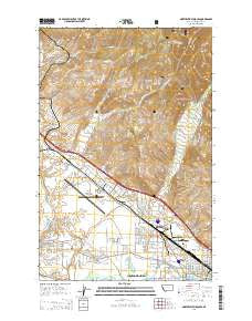 Northwest Missoula Montana Current topographic map, 1:24000 scale, 7.5 X 7.5 Minute, Year 2014