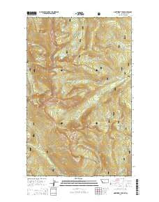 Northwest Peak Montana Current topographic map, 1:24000 scale, 7.5 X 7.5 Minute, Year 2014