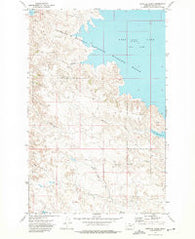 Norville Creek Montana Historical topographic map, 1:24000 scale, 7.5 X 7.5 Minute, Year 1972