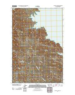 Norville Creek Montana Historical topographic map, 1:24000 scale, 7.5 X 7.5 Minute, Year 2011