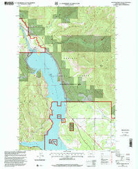 Noxon Rapids Dam Montana Historical topographic map, 1:24000 scale, 7.5 X 7.5 Minute, Year 1997