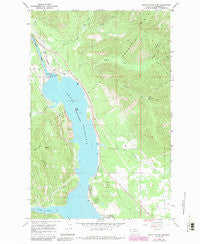 Noxon Rapids Dam Montana Historical topographic map, 1:24000 scale, 7.5 X 7.5 Minute, Year 1966