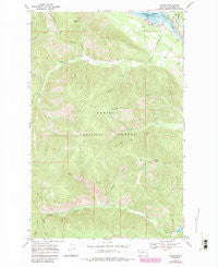 Noxon Montana Historical topographic map, 1:24000 scale, 7.5 X 7.5 Minute, Year 1966