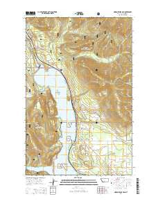 Noxon Rapids Dam Montana Current topographic map, 1:24000 scale, 7.5 X 7.5 Minute, Year 2014
