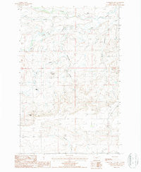 Nunemaker Hill Montana Historical topographic map, 1:24000 scale, 7.5 X 7.5 Minute, Year 1986