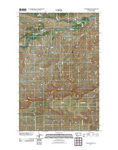 Nunemaker Hill Montana Historical topographic map, 1:24000 scale, 7.5 X 7.5 Minute, Year 2011