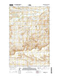 Nunemaker Hill Montana Current topographic map, 1:24000 scale, 7.5 X 7.5 Minute, Year 2014