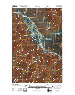 Nyack Montana Historical topographic map, 1:24000 scale, 7.5 X 7.5 Minute, Year 2011