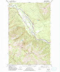 Nyack Montana Historical topographic map, 1:24000 scale, 7.5 X 7.5 Minute, Year 1964