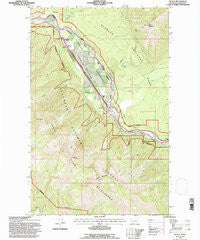 Nyack Montana Historical topographic map, 1:24000 scale, 7.5 X 7.5 Minute, Year 1994