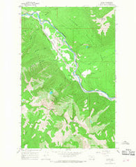 Nyack Montana Historical topographic map, 1:24000 scale, 7.5 X 7.5 Minute, Year 1964