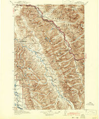 Nyack Montana Historical topographic map, 1:125000 scale, 30 X 30 Minute, Year 1914