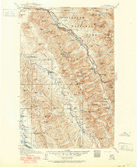 Nyack Montana Historical topographic map, 1:125000 scale, 30 X 30 Minute, Year 1914