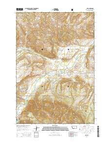 Nye Montana Current topographic map, 1:24000 scale, 7.5 X 7.5 Minute, Year 2014