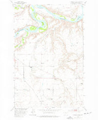 O'Hanlon Coulee Montana Historical topographic map, 1:24000 scale, 7.5 X 7.5 Minute, Year 1953