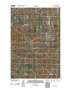 O'Brien Hill Montana Historical topographic map, 1:24000 scale, 7.5 X 7.5 Minute, Year 2011