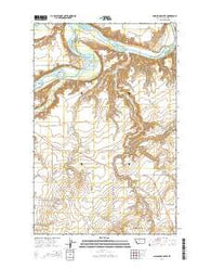 O'Hanlon Coulee Montana Current topographic map, 1:24000 scale, 7.5 X 7.5 Minute, Year 2014