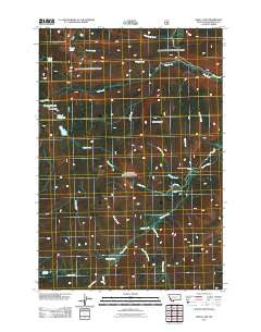 Odell Lake Montana Historical topographic map, 1:24000 scale, 7.5 X 7.5 Minute, Year 2011