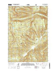 Odell Lake Montana Current topographic map, 1:24000 scale, 7.5 X 7.5 Minute, Year 2014