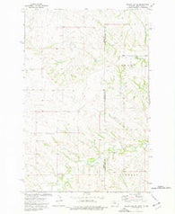 Odland Dam NE Montana Historical topographic map, 1:24000 scale, 7.5 X 7.5 Minute, Year 1974