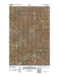 Odland Dam NE Montana Historical topographic map, 1:24000 scale, 7.5 X 7.5 Minute, Year 2011