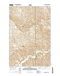 Odland Dam NE Montana Current topographic map, 1:24000 scale, 7.5 X 7.5 Minute, Year 2014