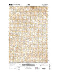 Odland Dam NW Montana Current topographic map, 1:24000 scale, 7.5 X 7.5 Minute, Year 2014