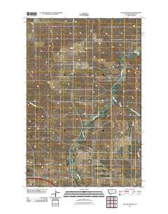 Odland Dam SW Montana Historical topographic map, 1:24000 scale, 7.5 X 7.5 Minute, Year 2011