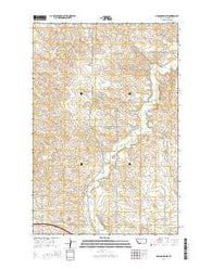 Odland Dam SW Montana Current topographic map, 1:24000 scale, 7.5 X 7.5 Minute, Year 2014