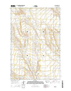 Oka Montana Current topographic map, 1:24000 scale, 7.5 X 7.5 Minute, Year 2014