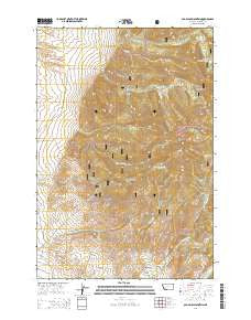 Old Baldy Mountain Montana Current topographic map, 1:24000 scale, 7.5 X 7.5 Minute, Year 2014