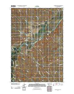 Oliphant Butte Montana Historical topographic map, 1:24000 scale, 7.5 X 7.5 Minute, Year 2011