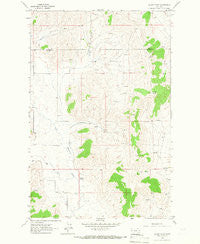 Oliver Point Montana Historical topographic map, 1:24000 scale, 7.5 X 7.5 Minute, Year 1965