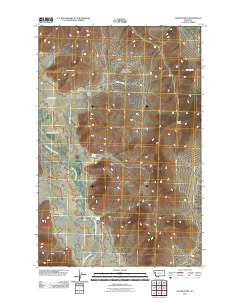 Oliver Point Montana Historical topographic map, 1:24000 scale, 7.5 X 7.5 Minute, Year 2011