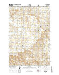 Ollie Montana Current topographic map, 1:24000 scale, 7.5 X 7.5 Minute, Year 2014
