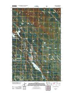 Olney Montana Historical topographic map, 1:24000 scale, 7.5 X 7.5 Minute, Year 2011