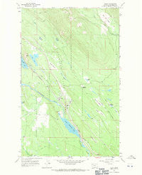 Olney Montana Historical topographic map, 1:24000 scale, 7.5 X 7.5 Minute, Year 1966