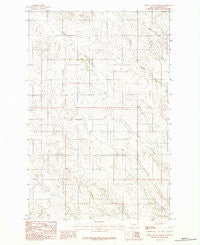 Olson Coulee North Montana Historical topographic map, 1:24000 scale, 7.5 X 7.5 Minute, Year 1983